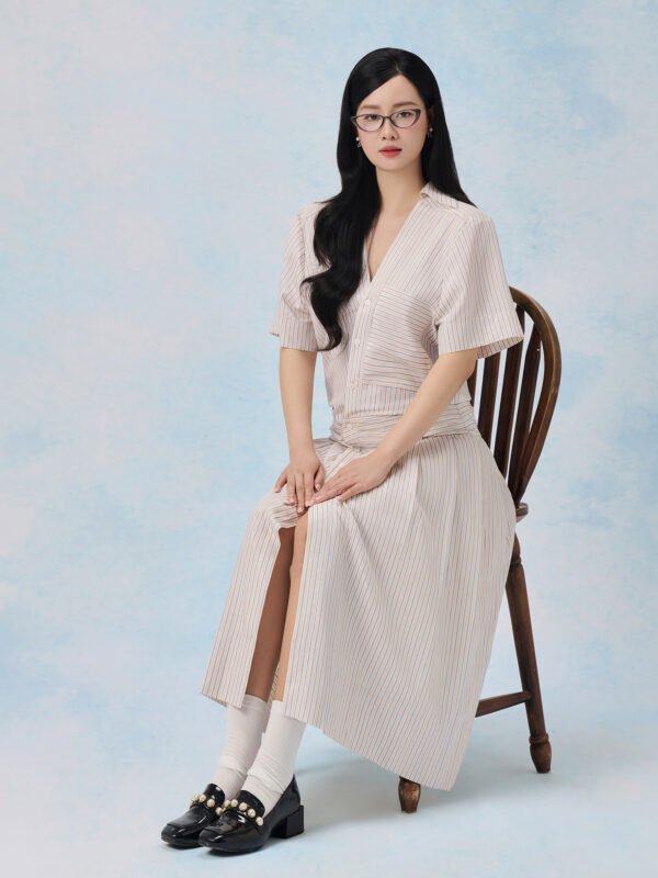 Soft Lines Shirt Dress - Image 5