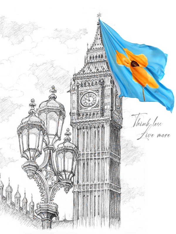 Think less Live more (60x60cm) - Image 3