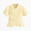 Buttercream Ruffle Blouse