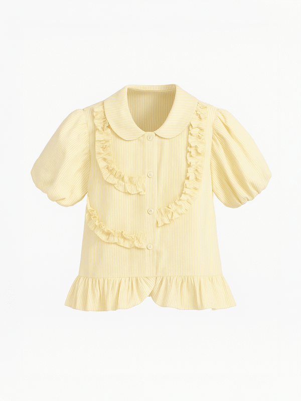 Buttercream Ruffle Blouse