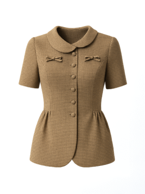 Vienna Bow-Twill Blouse