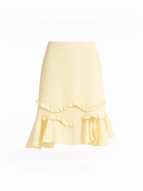 Cotton Clouds Flounce Skirt