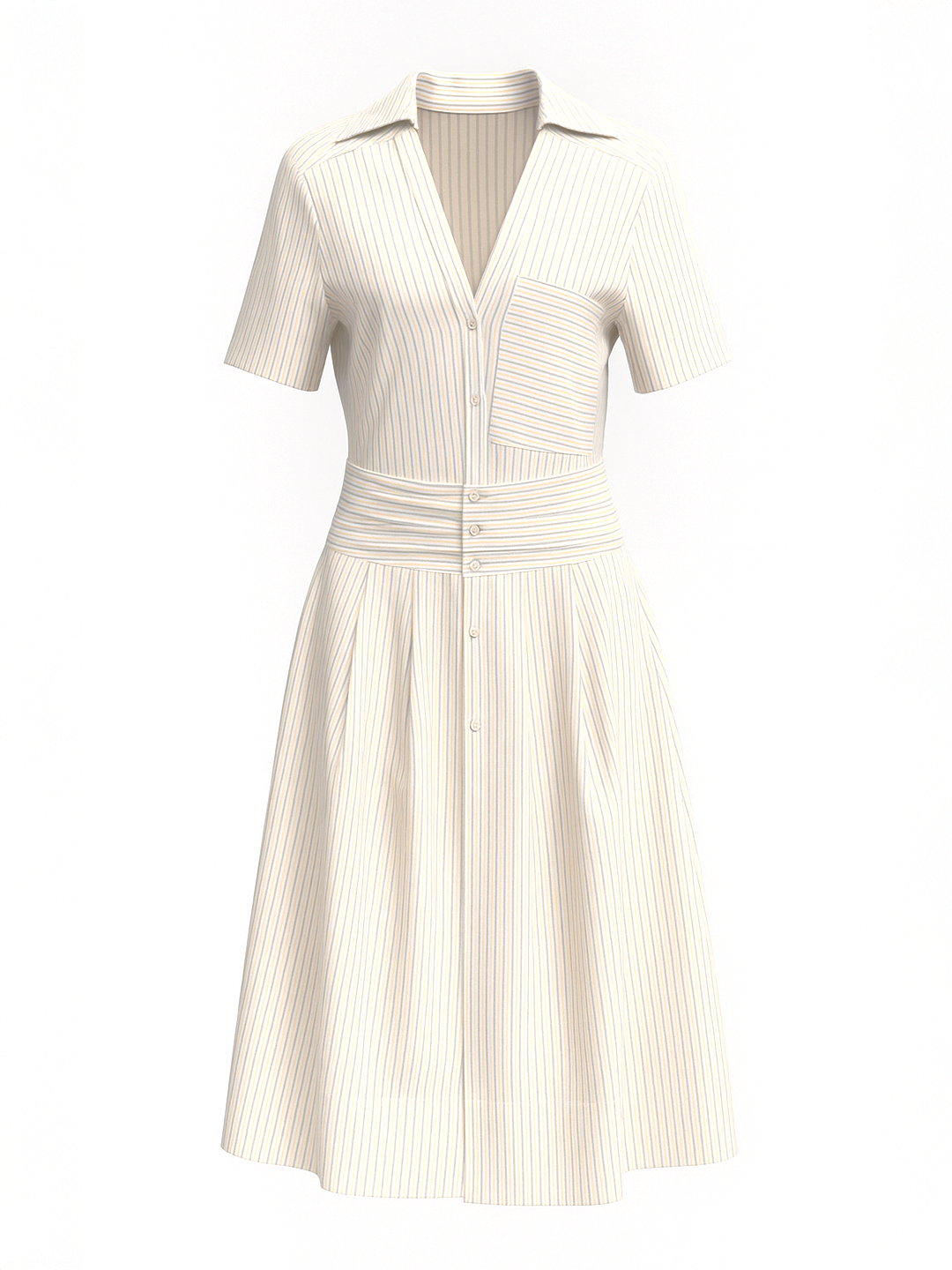 Soft Lines Shirt Dress
