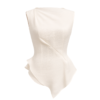 Jayda Peplum Sleeveless Organza Top - Image 2