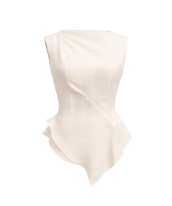 Alternative view of Jayda Peplum Sleeveless Organza Top