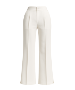 Alternative view of Jayda Straight Side Slit Twill Ankle Length Pants
