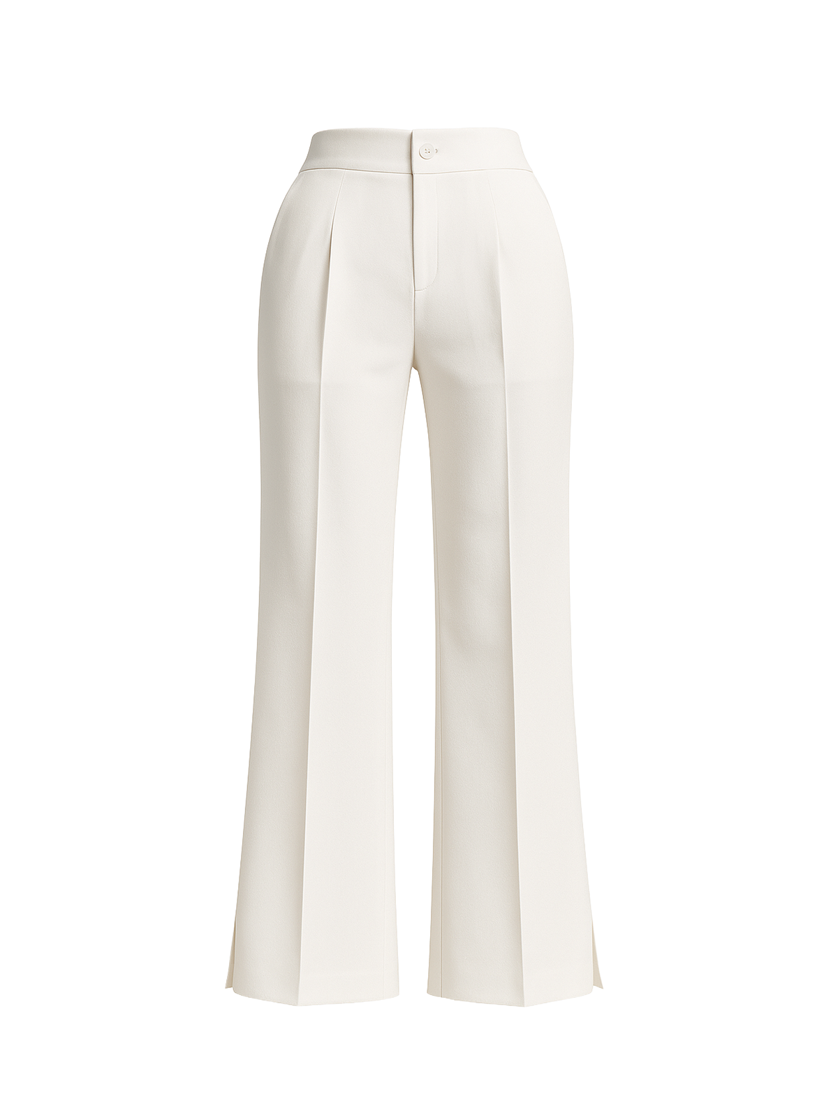 Jayda Straight Side Slit Twill Ankle Length Pants - Image 2