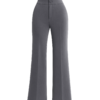 Ember Straight High Waist Polycotton Ankle Length Pants - Image 2
