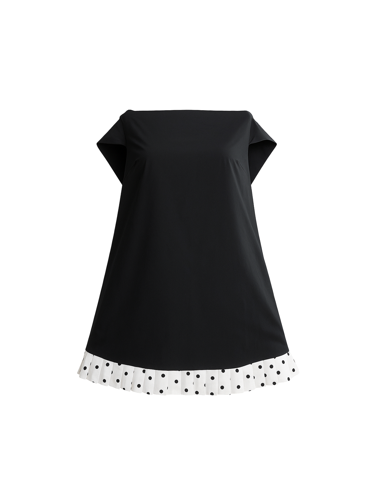 Louisa Trapezoid Flower Applique Organza Mini Dress - Image 2