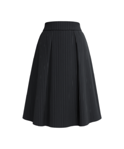 Alternative view of Opal A-line Box Pleated Polycotton Knee-length Skirt