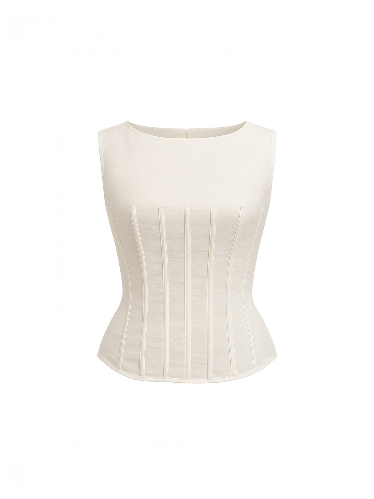 Jayda Peplum Sleeveless Organza Top - Image 3