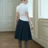 Opal Asymmetric Extended Flap Poplin Shirt - Image 5