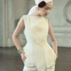 Jayda Peplum Sleeveless Organza Top - Image 4