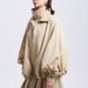Clara Blouson Cuff Sleeved Khaki Silk Jacket - Image 5