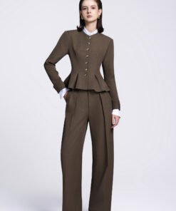 Colette Straight Seam Pocket Twill Maxi Pants