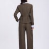 Colette Peplum V-Neck Twill Jacket - Image 5