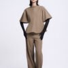 Mara Straight Twill Maxi Pants