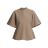 Mara Straight Wide Sleeved Twill Top - Image 2