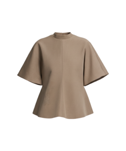 Alternative view of Mara Straight Wide Sleeved Twill Top