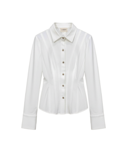 Alternative view of Seren Bodycon Collared Neck Crepe Shirt