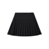 Rhea A-line Pleated Khaki Silk Knee-length Skirt - Image 2