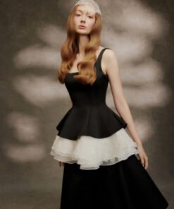 Cloudlace Peplum Top