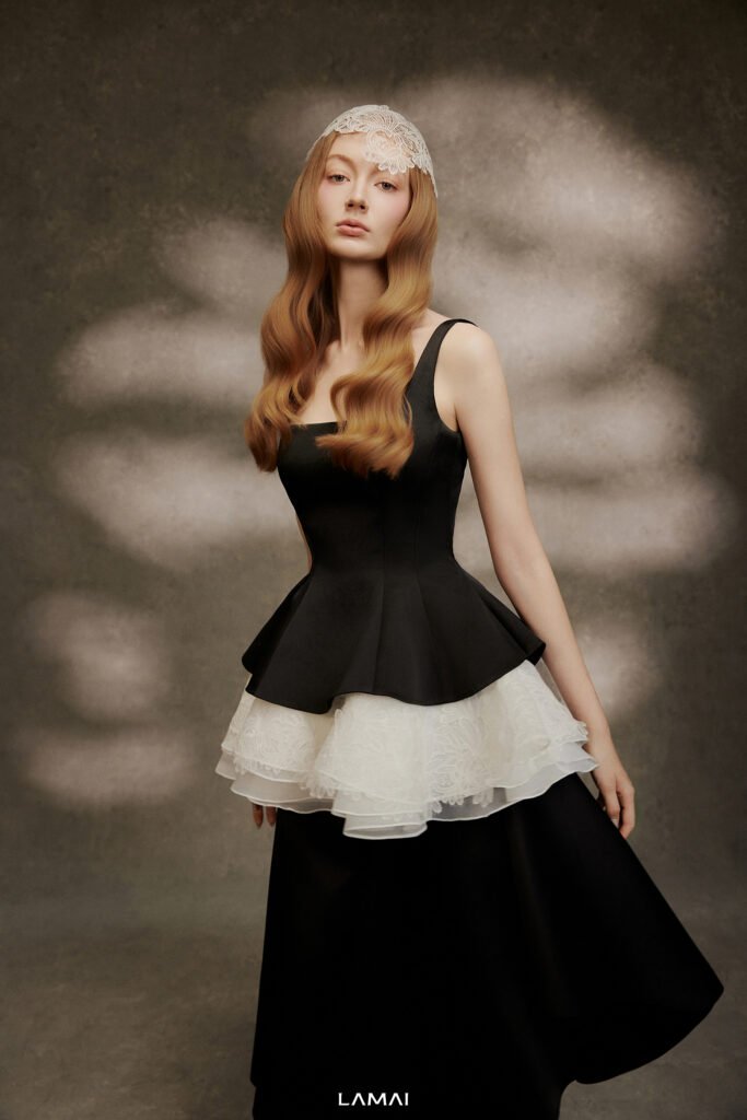 Cloudlace Peplum Top