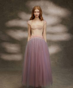 Lilac Haze Bead Maxi Dress