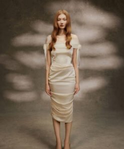 Marais Ruched Midi Dress