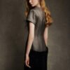 Noir Velvet V-Neck Midi Dress - Image 5