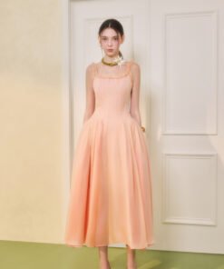 Lumina Square Neck Midi Dress