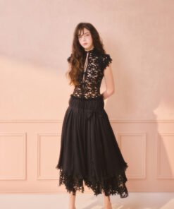 Selene Applique Midi Dress