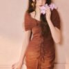 Sienna Ruched Maxi Dress - Image 3