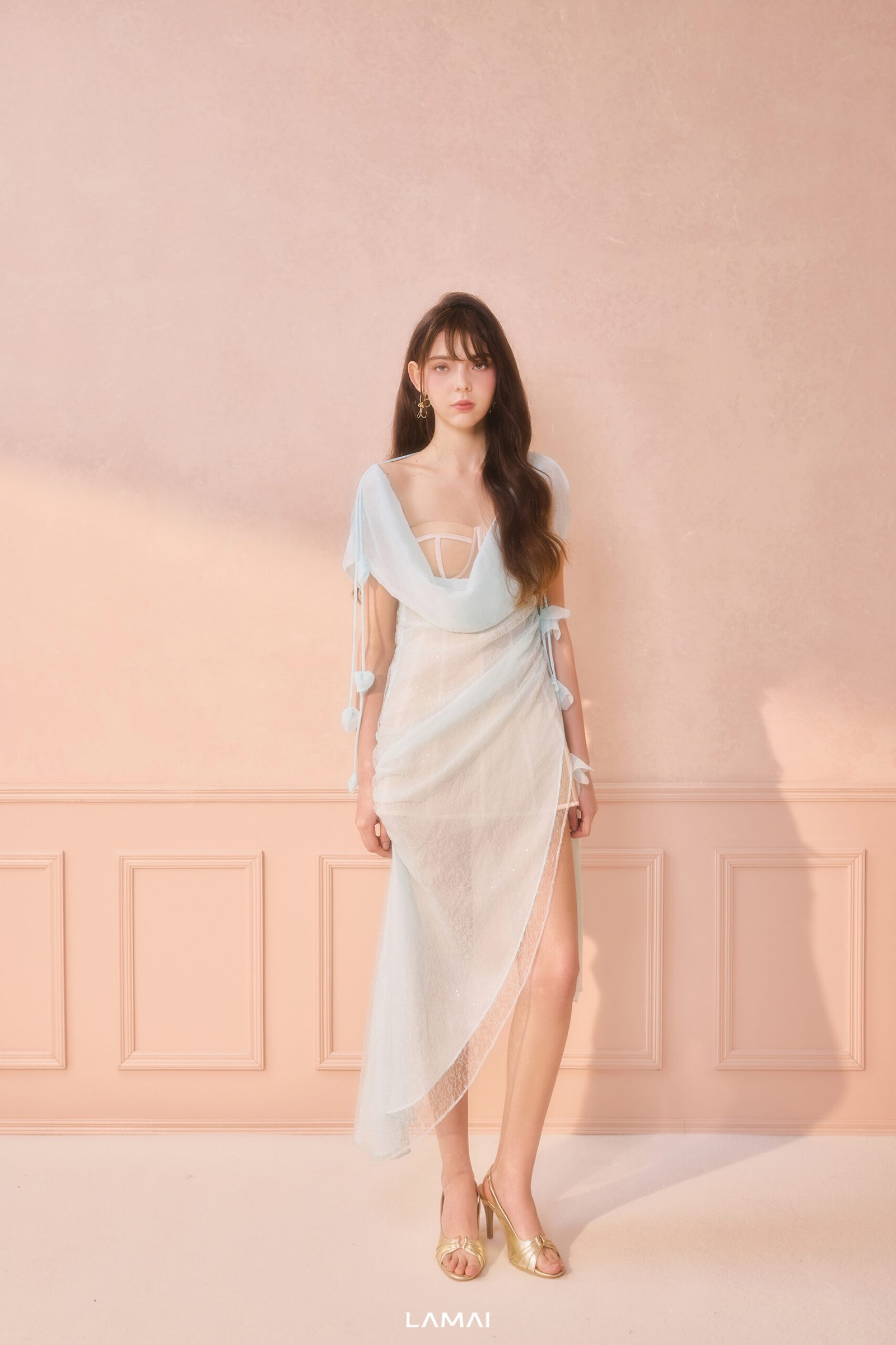 Elysian Asymmetric Midi Dress