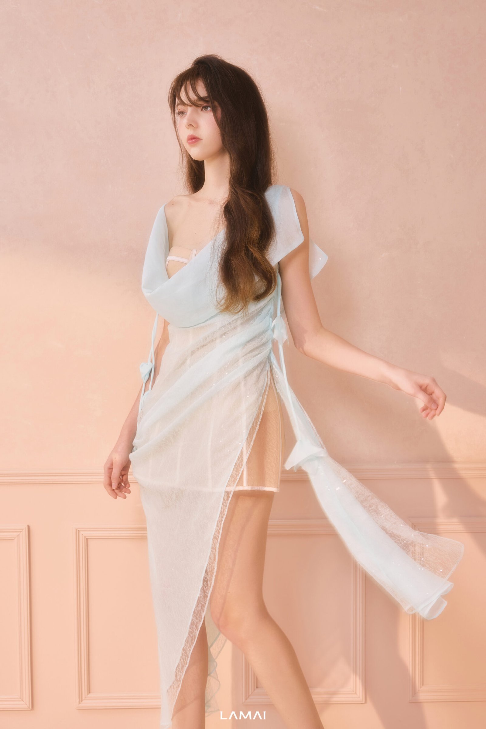 Elysian Asymmetric Midi Dress - Image 5