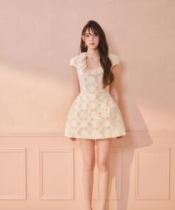 Chérie Scoop Neck Mini Dress