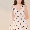 Luna V-Neck Midi Dress - Image 3
