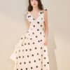 Luna V-Neck Midi Dress - Image 4