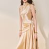 Golden Hour V-Neck Midi Dress - Image 3