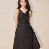 Nyx Draped Midi Dress - Image 3