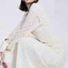 Elise Sheath Gathered Lace Maxi Dress - Image 4