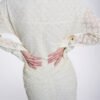 Elise Sheath Gathered Lace Maxi Dress - Image 5