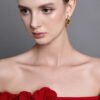 Evel Sheath Off-Shoulder Twill Midi Dress - Image 8
