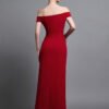 Evel Sheath Off-Shoulder Twill Midi Dress - Image 12