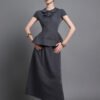 Anouk A-line Twill Midi Skirt