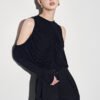 Ira Blouson Cold Shoulder Sleeved Cotton Top - Image 3