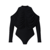 Ira Blouson Cold Shoulder Sleeved Cotton Top - Image 2