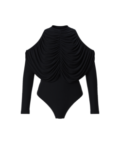 Alternative view of Ira Blouson Cold Shoulder Sleeved Cotton Top