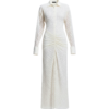 Elise Sheath Gathered Lace Maxi Dress - Image 2