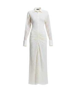 Alternative view of Elise Sheath Gathered Lace Maxi Dress